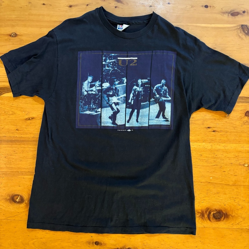Vintage U2 The Joshua Tree tour shirt Fall 1987 black XL